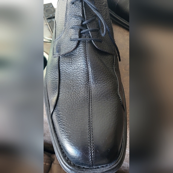Studio Belvedere Bay Bridge Men's Size 11D Black Leather Split Toe Oxford Shoes - Picture 4 of 11